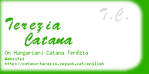 terezia catana business card